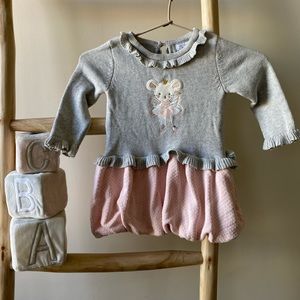 Gorgeous TAHARI knit baby girl dress